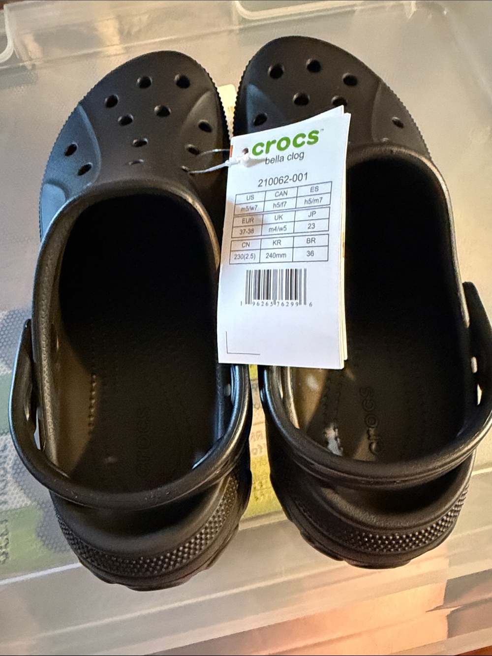 CROCS platform mens in Black